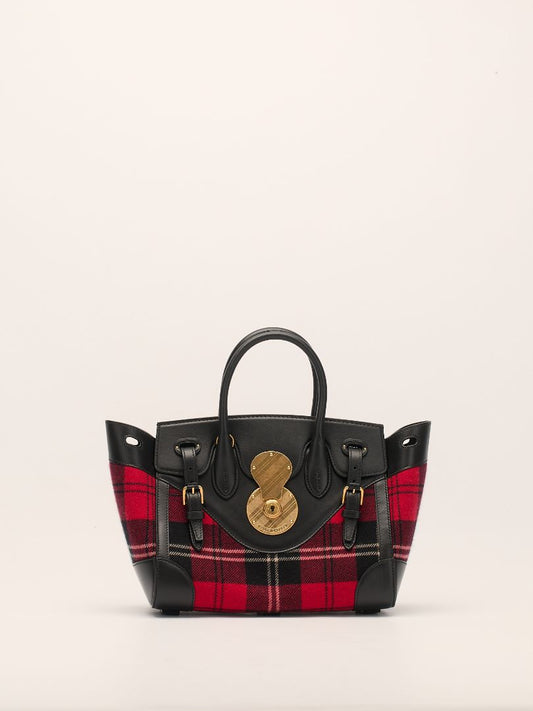 Black & Red Plaid Ricky Bag With GHW