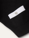 Black & White Coco Button Cashmere Knit