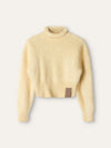 Butter Yellow Roll Neck Sweatshirt