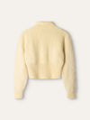 Butter Yellow Roll Neck Sweatshirt