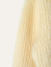 Butter Yellow Roll Neck Sweatshirt