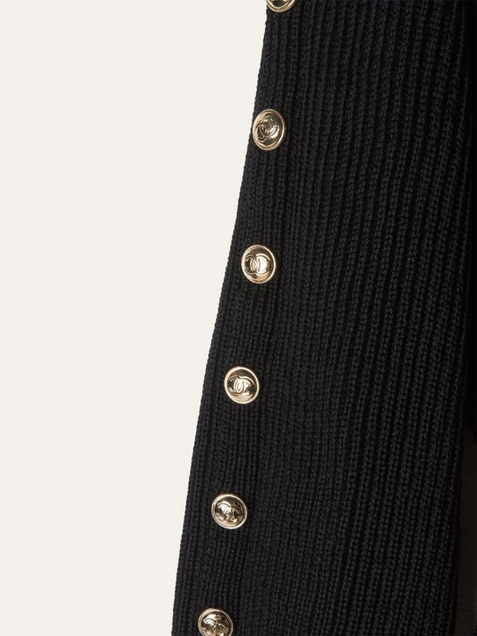 Black Embellished Peplum Sweater