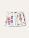 White Mahina Patch Boxer Shorts