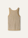 Gold & Silver Metallic Jacquard Knit Tank Top