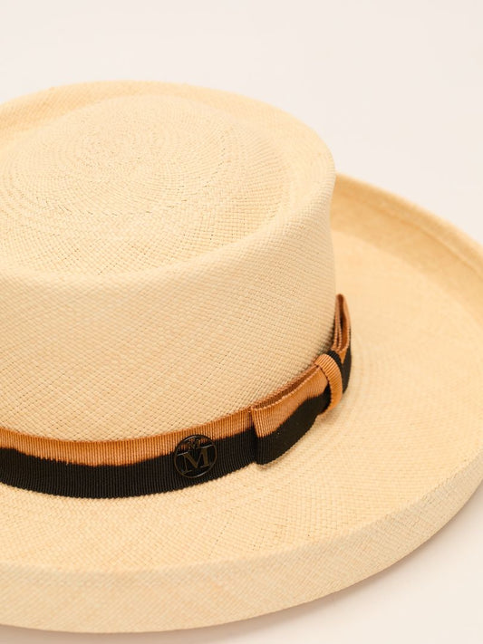 Black Gambler Panama Straw Hat