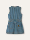 Blue Denim Button Up Utility Dress