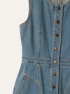 Blue Denim Button Up Utility Dress