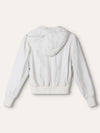 White Hooded Leather Jacket
