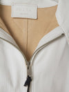 White Hooded Leather Jacket