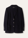 Navy Tweed Blazer