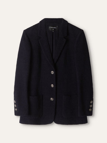 Navy Tweed Blazer