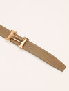 Étoupe & Blanc Mini H Reversible Belt
