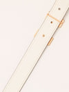 Étoupe & Blanc Mini H Reversible Belt