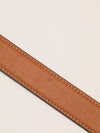 Tan Triomphe Belt 25MM in Natural Calfskin Leather