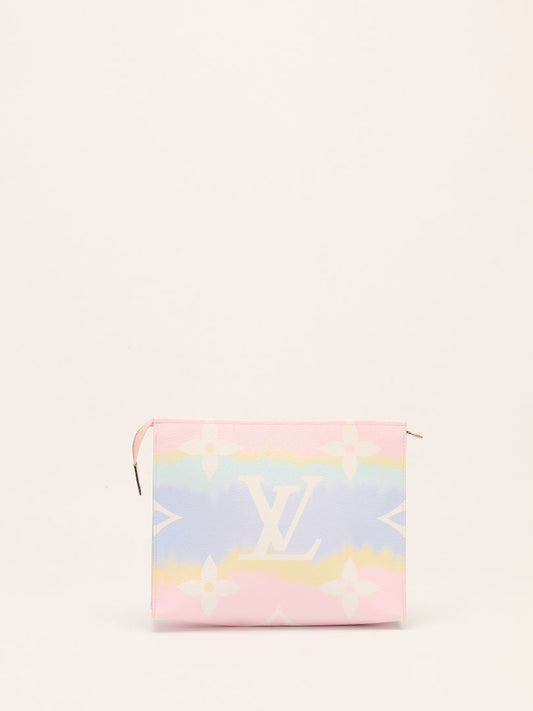 Pink & Purple Pastel Tie-Dye Escale Toiletry Pouch