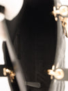 Black Small Lady Dior Bag With Cannage Grained Leather