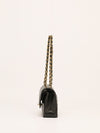 Small Black Caviar Classic Flap Handbag With GHW