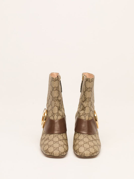 Supreme Canvas & Ebony Blondie Ankle Boot