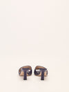 Purple Marmont Quilted Leather Mules