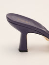 Purple Marmont Quilted Leather Mules