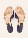 Purple Marmont Quilted Leather Mules