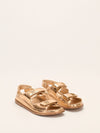 Metallic Gold Dad Sandals