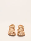 Metallic Gold Dad Sandals