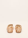 Metallic Gold Dad Sandals
