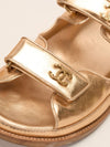 Metallic Gold Dad Sandals