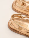 Metallic Gold Dad Sandals