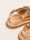 Metallic Gold Dad Sandals