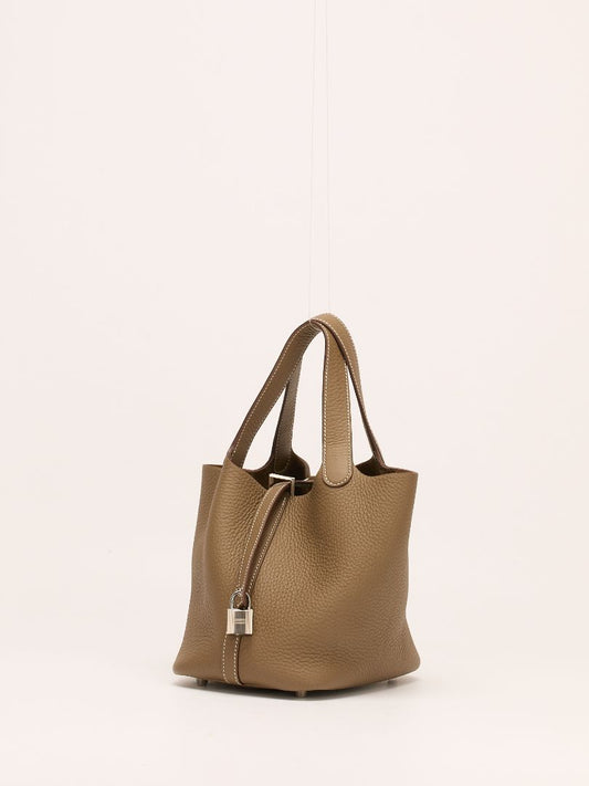 Picotin 18 Etoupe Taurillon Clemence With PHW 2025 K Stamp