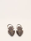 Black & Brown FFold Animal Print Slingbacks