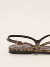 Black & Brown FFold Animal Print Slingbacks