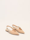 Nude J'Adior Slingback Flats