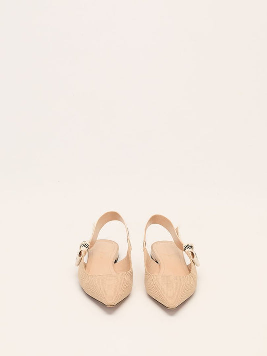Nude J'Adior Slingback Flats