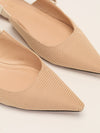 Nude J'Adior Slingback Flats