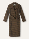 Brown Canvas Trench Coat