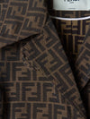 Brown Canvas Trench Coat