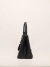 Black Large Saffiano Leather Double Tote