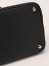 Black Large Saffiano Leather Double Tote
