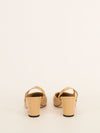 Beige & Black Two-Tone Slingback Pumps