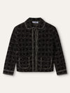 Black & White Macrocannage Jacket