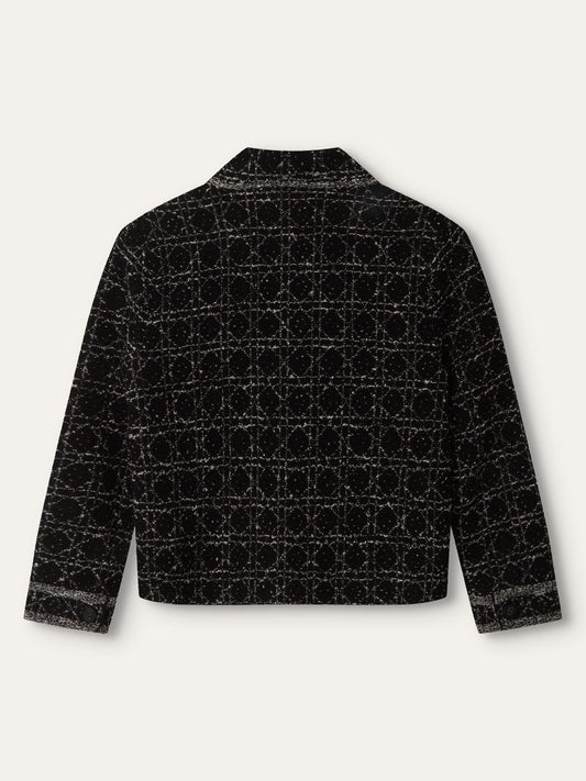 Black & White Macrocannage Jacket