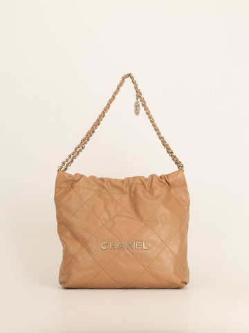 Tan Small 22 Hobo Bag