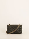 Black Medium Caviar Leather Classic Double Flap Bag With GHW