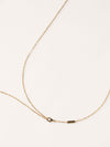 Black Onyx & Yellow Gold Vintage Alhambra Pendant Necklace