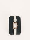 Small Nantucket Rose Gold Diamond Set Watch With Alligator Strap