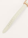 Small Nantucket Rose Gold Diamond Set Watch With Alligator Strap