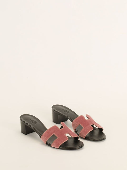 Bois De Rose Velvet Oasis Sandals